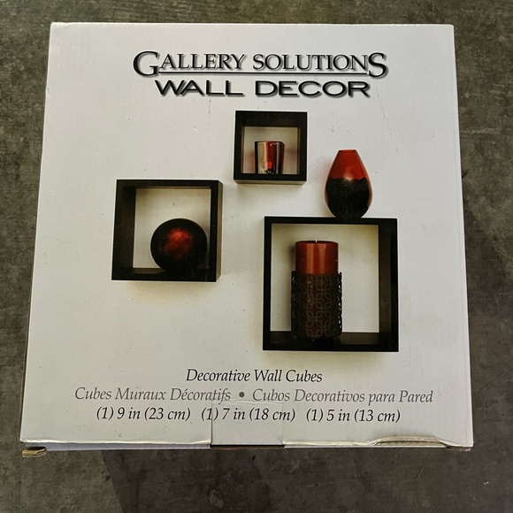 Gallery Solutions Decorative Wall Cubes - Picture 1 of 1